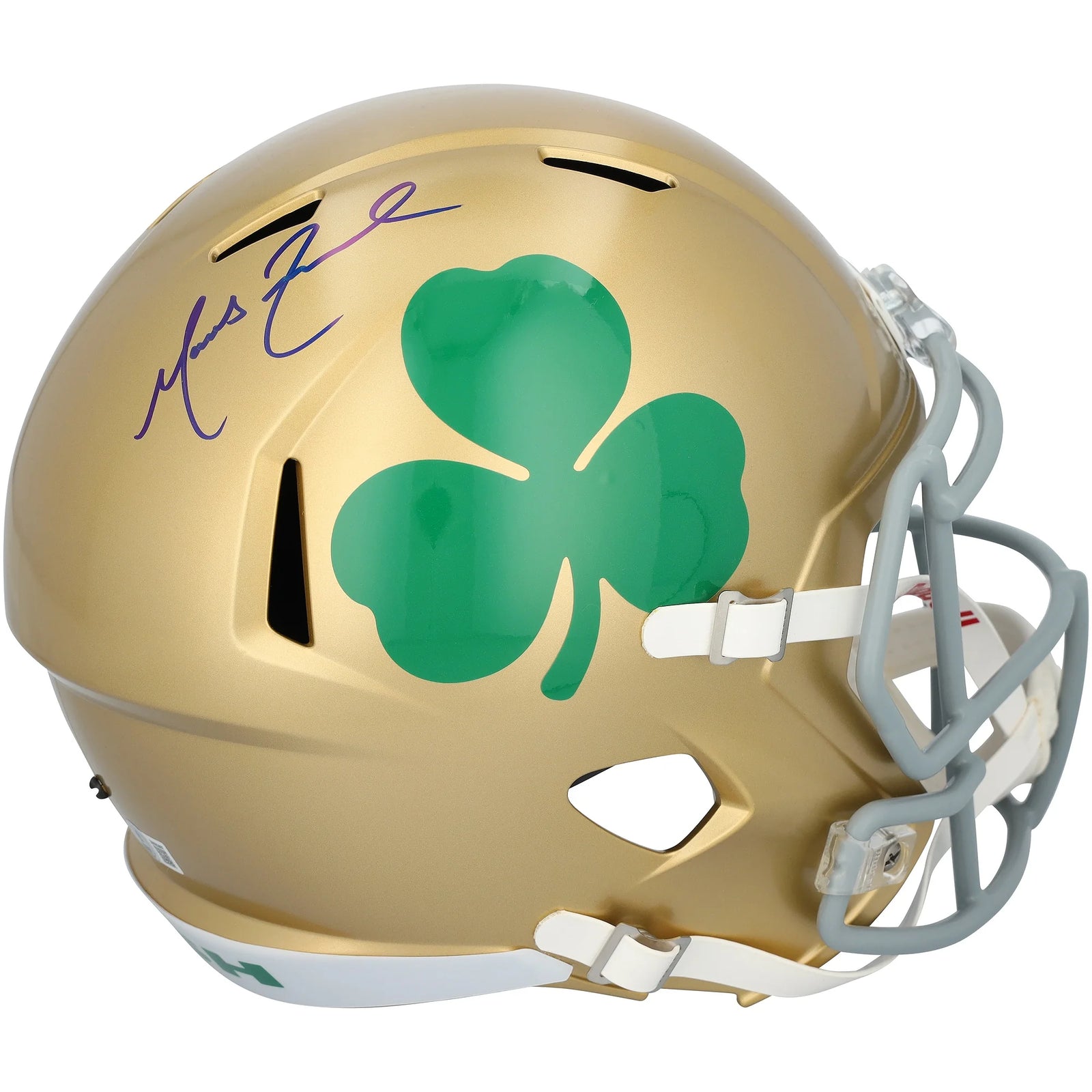 Marcus Freeman Signed Notre Dame Fighting Irish Riddell Helmet | Authenticated