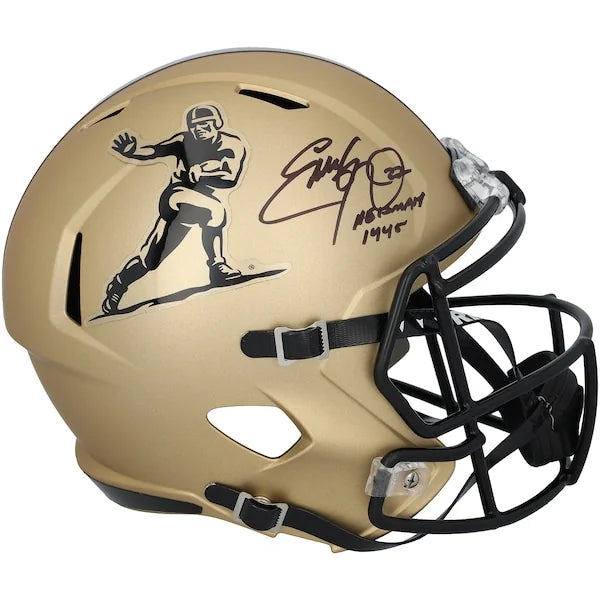 Eddie George Signed Ohio State Heisman Replica Helmet | 1995 Inscription