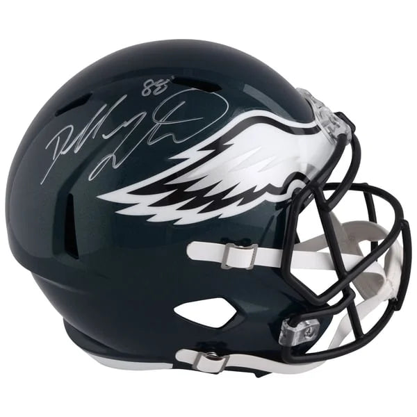 Dallas Goedert Signed Philadelphia Eagles Riddell Speed Replica Helmet | WRHLTGO0015