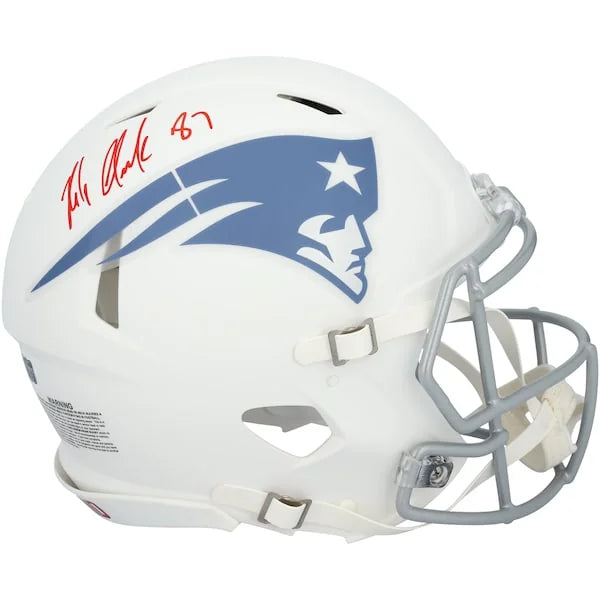 Rob Gronkowski Signed Patriots Riddell Rivalry Speed Helmet | Authenticated