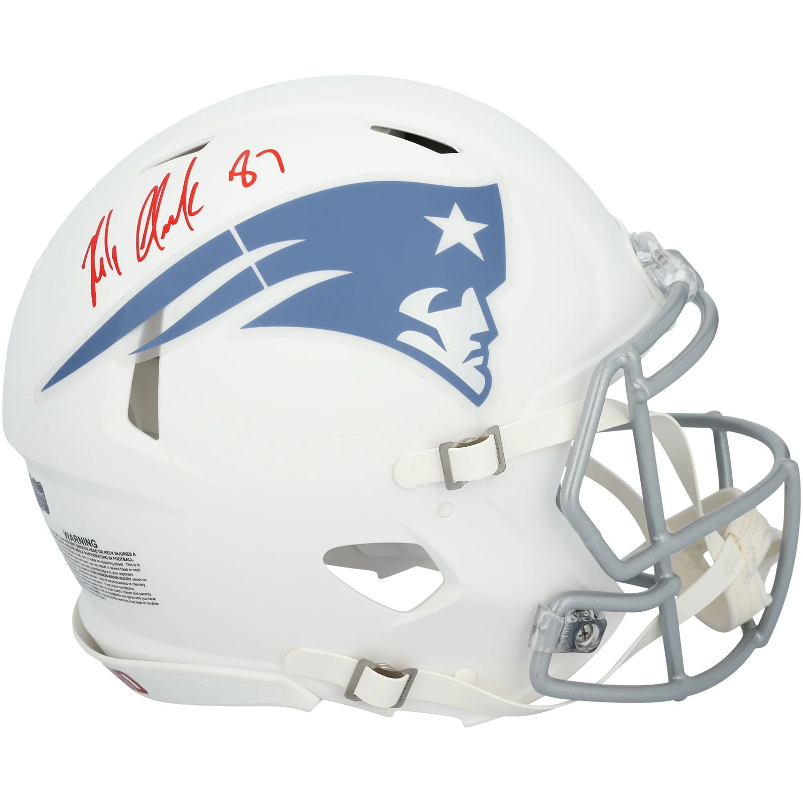 Rob Gronkowski Signed Patriots Riddell Rivalry Speed Helmet | Authenticated