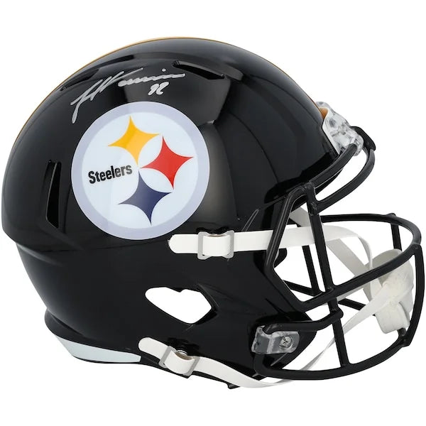 James Harrison Signed Riddell Speed Replica Helmet | Pittsburgh Steelers