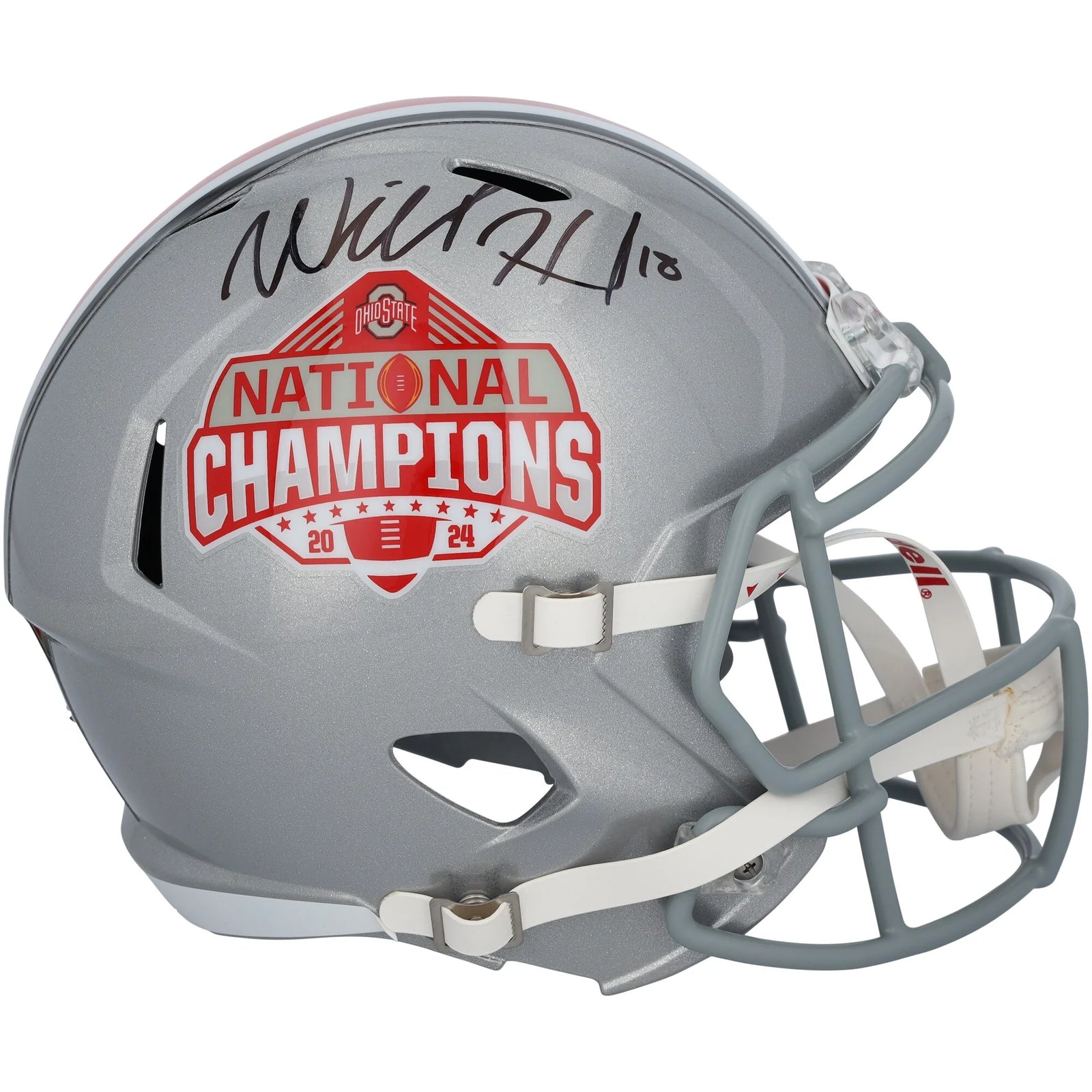 Will Howard Signed Ohio State Buckeyes Helmet | 2024 College Football Playoff National Cha