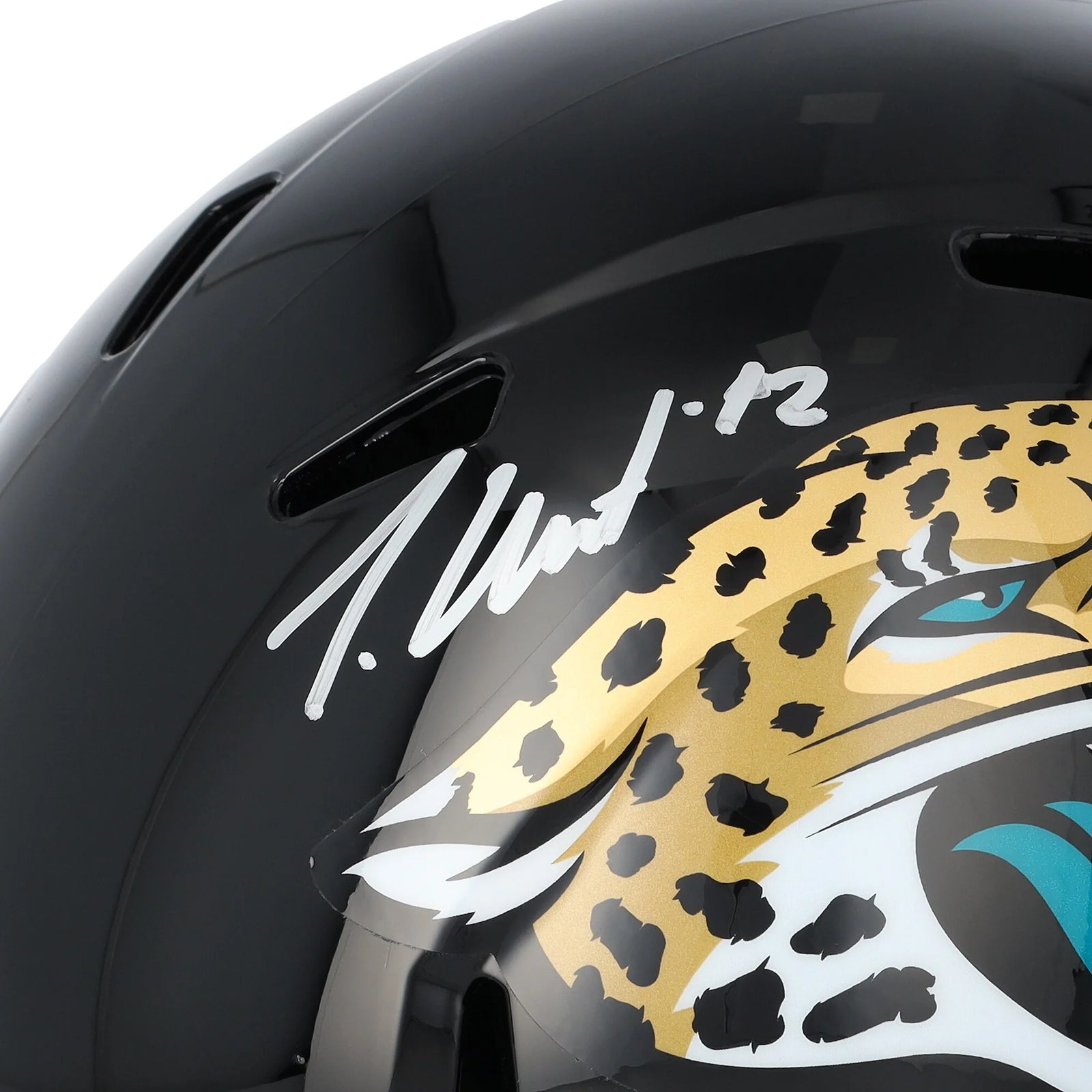 Travis Hunter Signed Jaguars Riddell Speed Replica Helmet | Authenticated