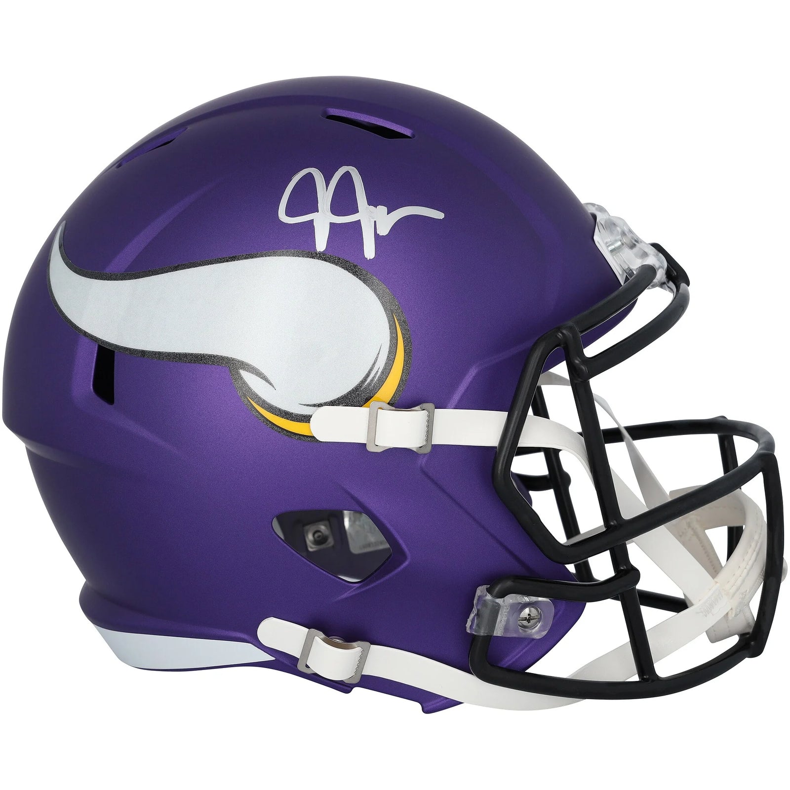 Justin Jefferson Signed Riddell Speed Replica Helmet | Minnesota Vikings