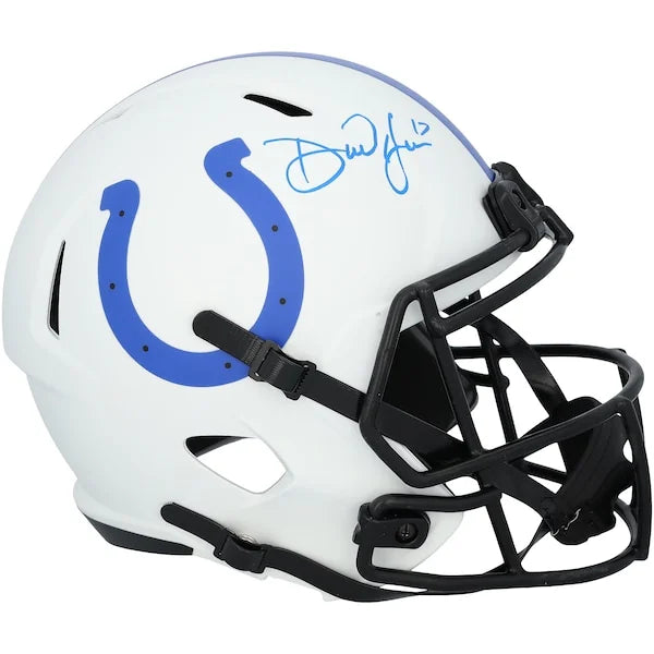 Daniel Jones Signed Riddell Lunar Speed Replica Helmet | Indianapolis Colts