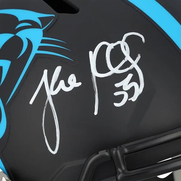 Luke Kuechly Signed Carolina Panthers Riddell Helmet | 2022 Alternate