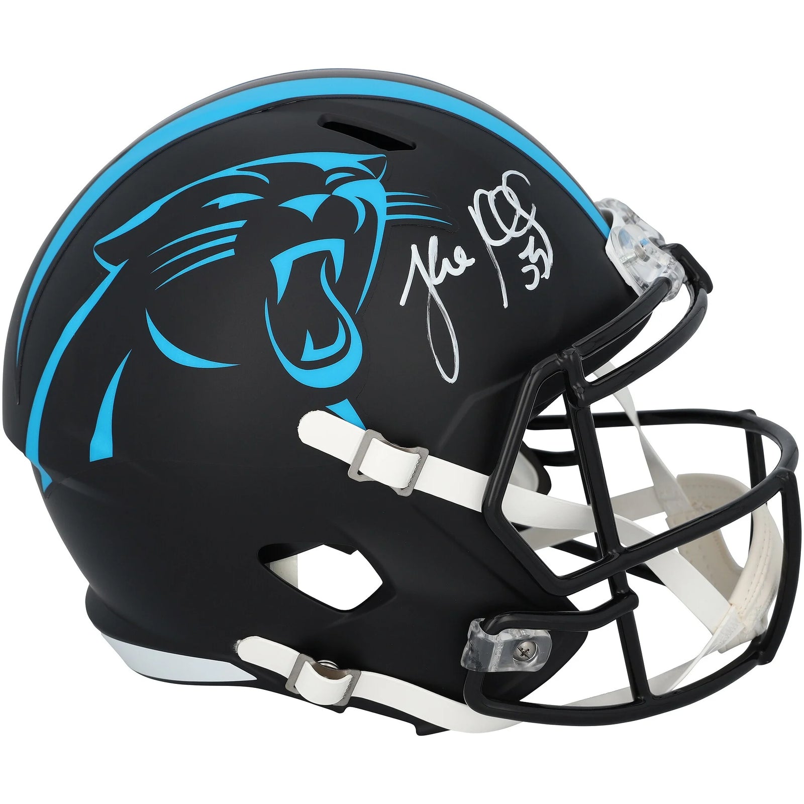 Luke Kuechly Signed Carolina Panthers Riddell Helmet | 2022 Alternate