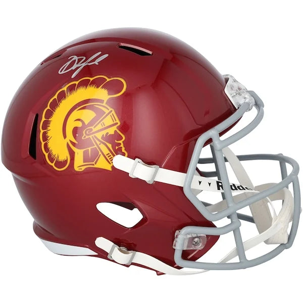Drake London Signed USC Trojans Riddell Speed Replica Helmet | Authenticated
