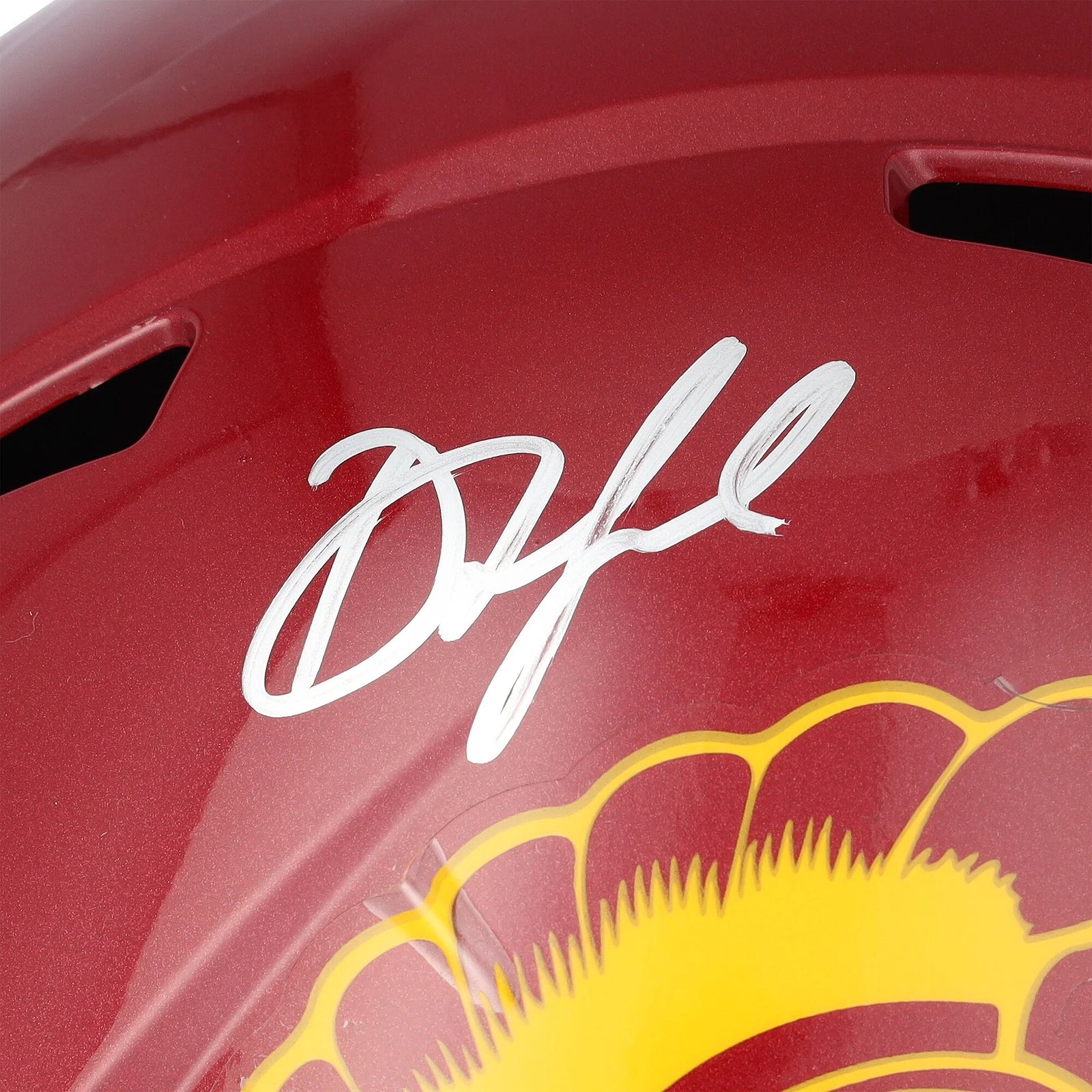 Drake London Signed USC Trojans Riddell Speed Replica Helmet | Authenticated