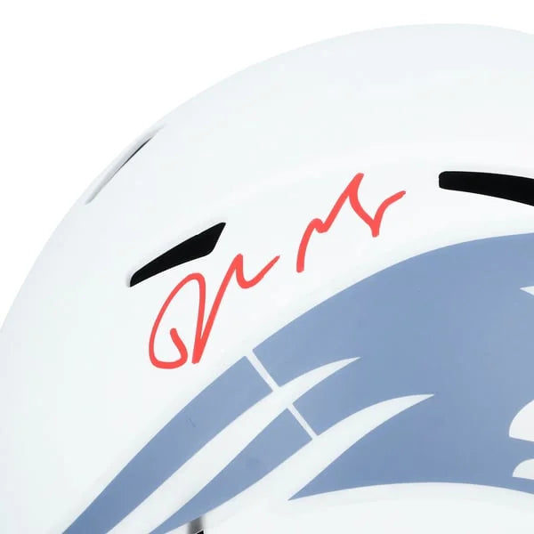 Drake Maye Signed New England Patriots Riddell Helmet | Authentic | WRHLTMA0259