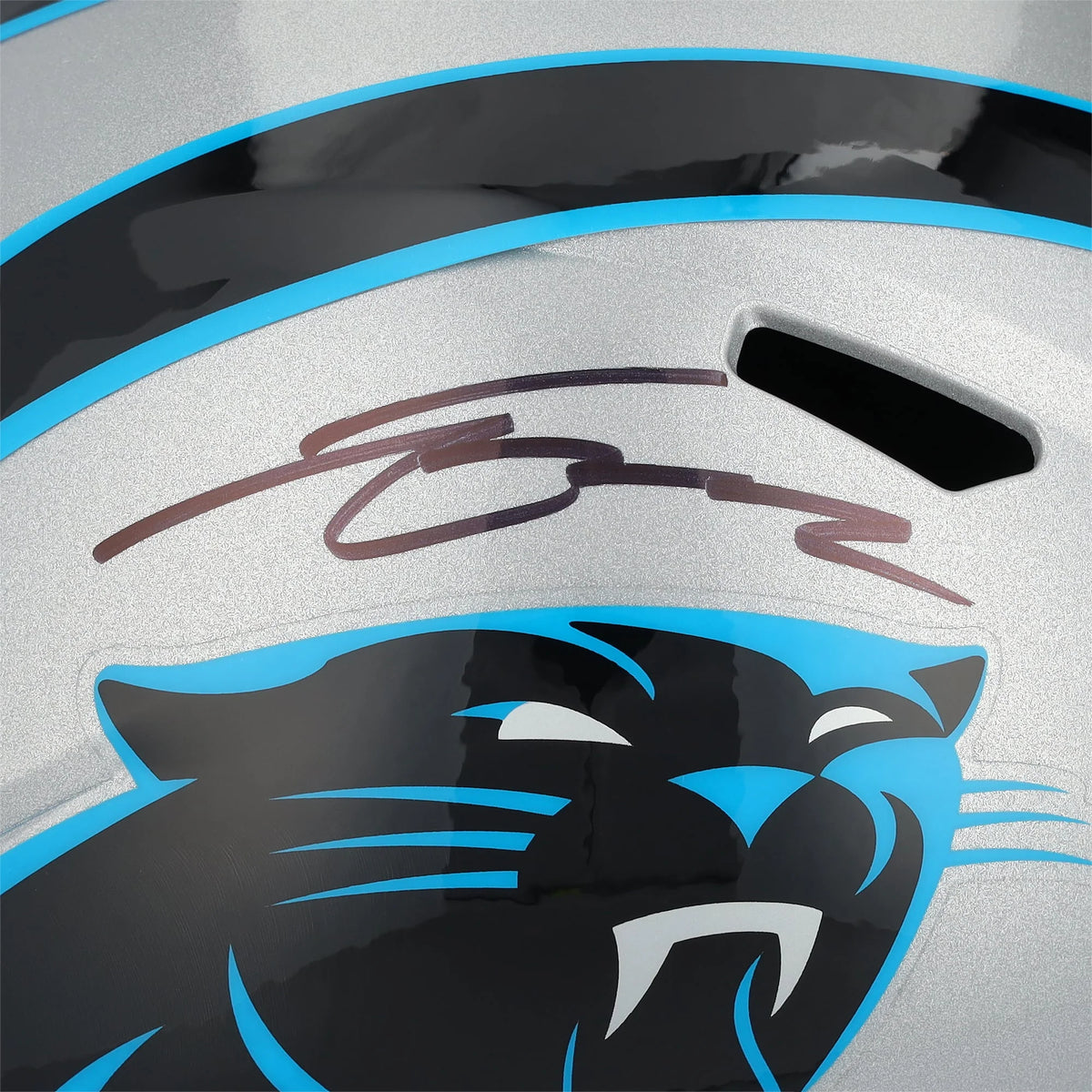 Tetairoa McMillan Signed Carolina Panthers Riddell Speed Replica Helmet