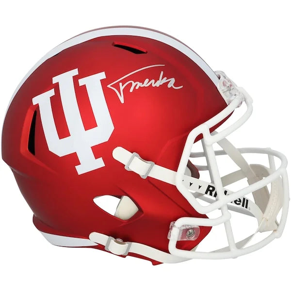 Fernando Mendoza Signed Indiana Hoosiers Riddell Speed Replica Helmet | 2025 Heisman