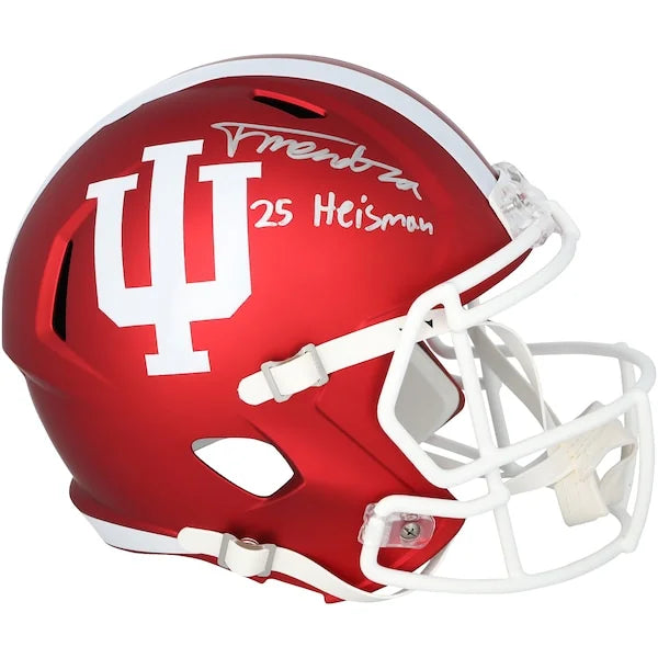 Fernando Mendoza Signed Indiana Hoosiers Riddell Speed Helmet | 25 Heisman Inscription