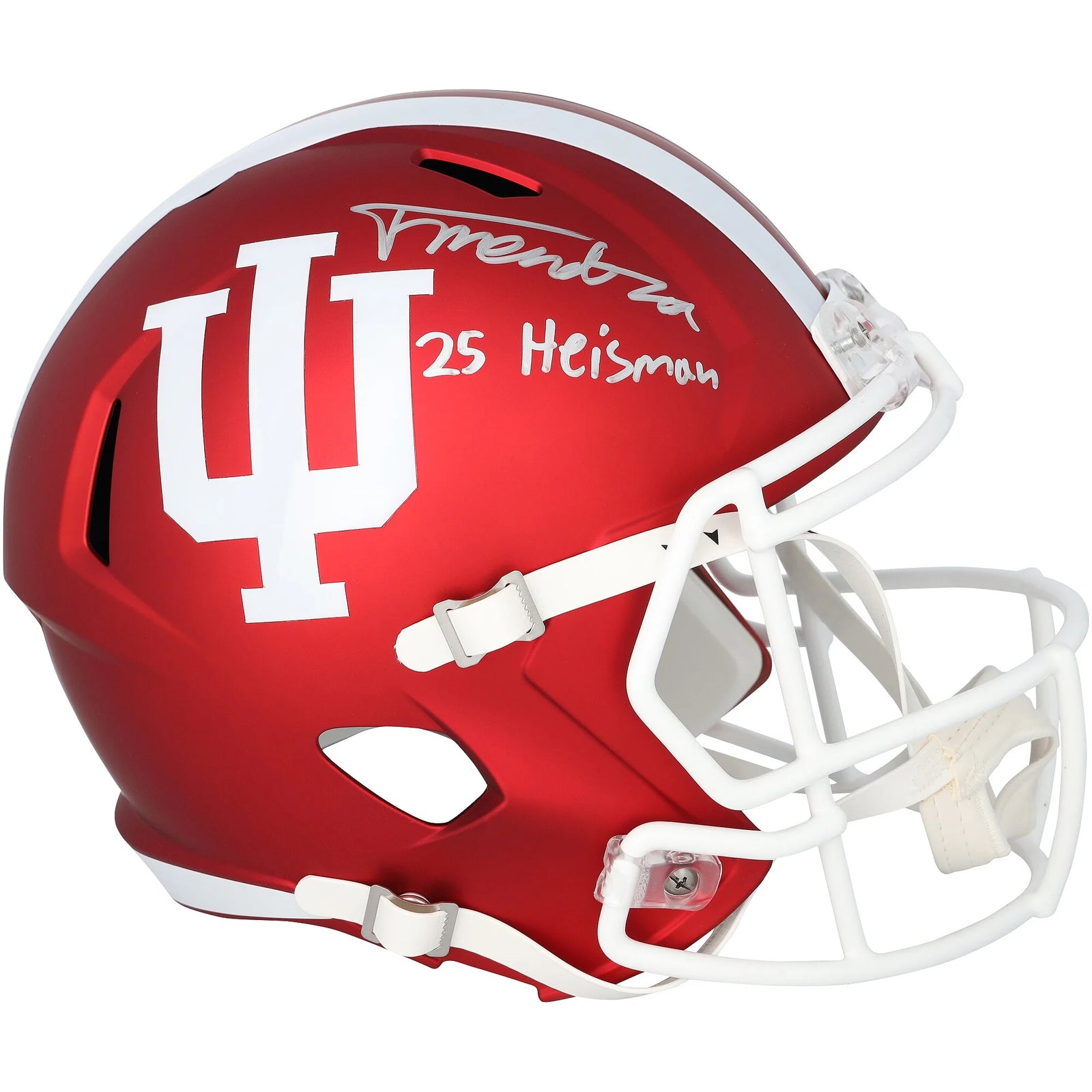 Fernando Mendoza Signed Indiana Hoosiers Riddell Speed Helmet | 25 Heisman Inscription