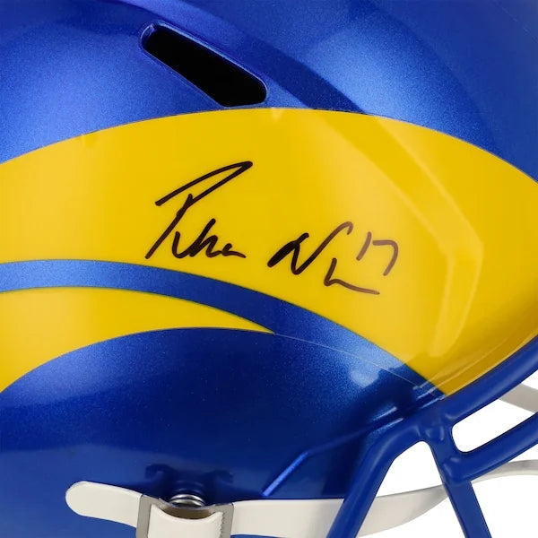 Puka Nacua Signed Riddell Speed Replica Helmet | Los Angeles Rams