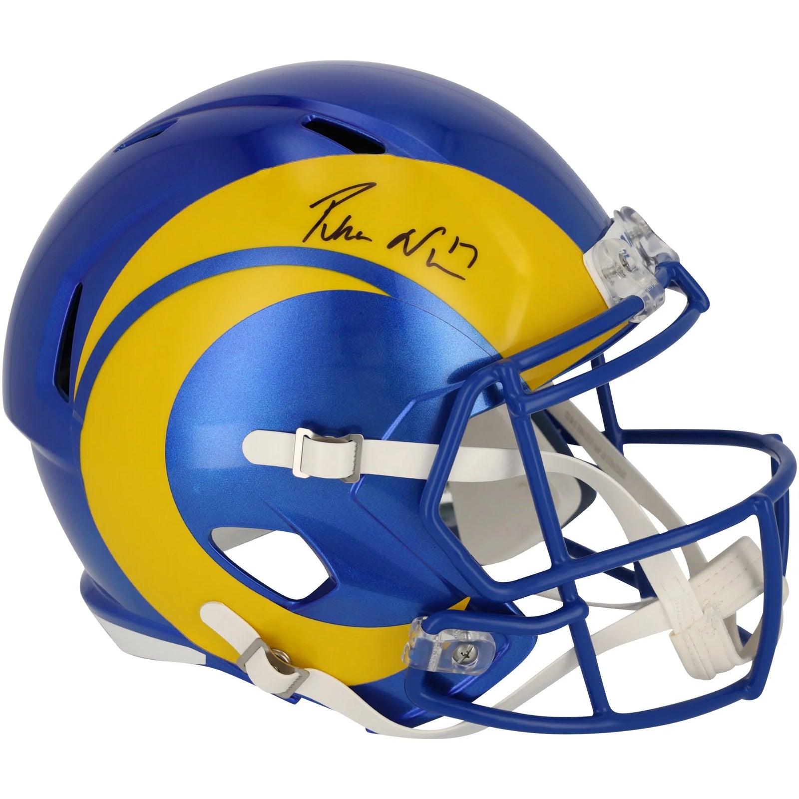 Puka Nacua Signed Riddell Speed Replica Helmet | Los Angeles Rams