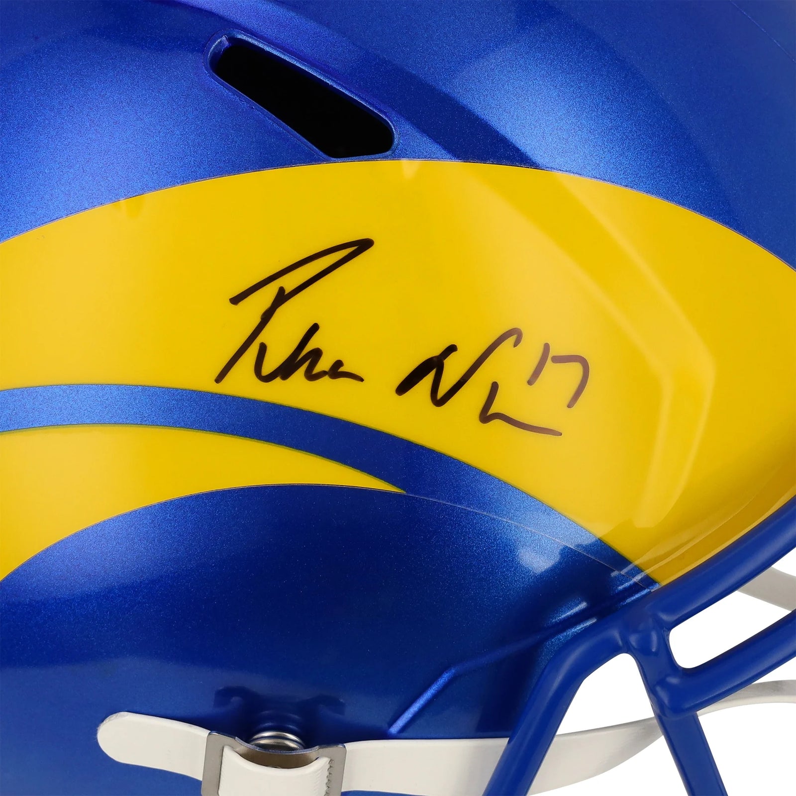 Puka Nacua Signed Riddell Speed Replica Helmet | Los Angeles Rams