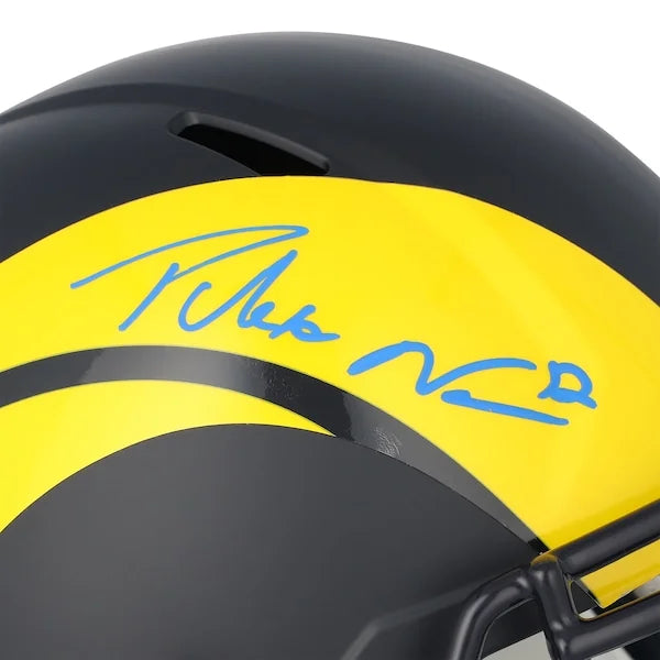Puka Nacua Signed Riddell Rivalry Speed Replica Helmet | Los Angeles Rams