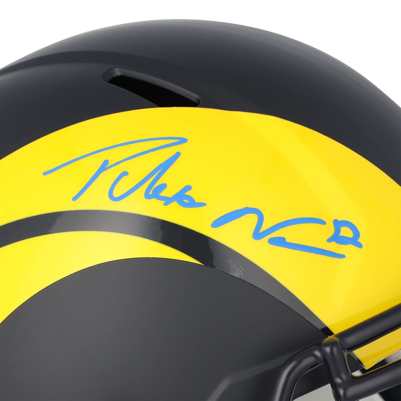 Puka Nacua Signed Riddell Rivalry Speed Replica Helmet | Los Angeles Rams