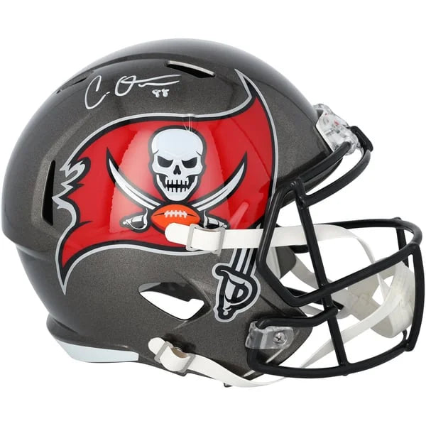Cade Otton Signed Riddell Speed Replica Helmet | Tampa Bay Buccaneers | WRHLTOT0004