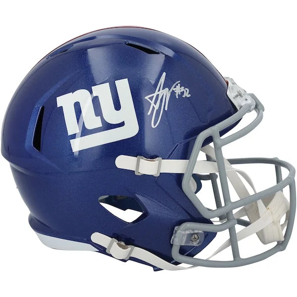 Arvell Reese Signed New York Giants Riddell Speed Replica Helmet | Authenticated