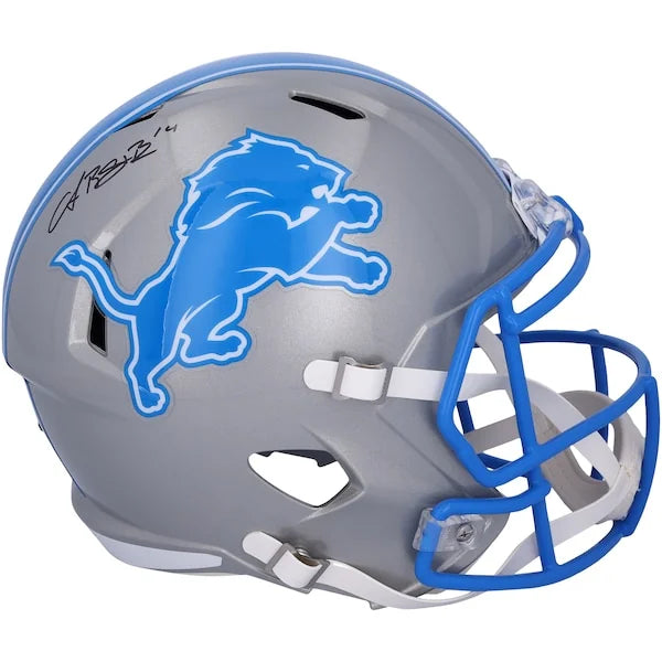 Amon-Ra St. Brown Signed Detroit Lions 2024 Speed Replica Helmet | Authenticated