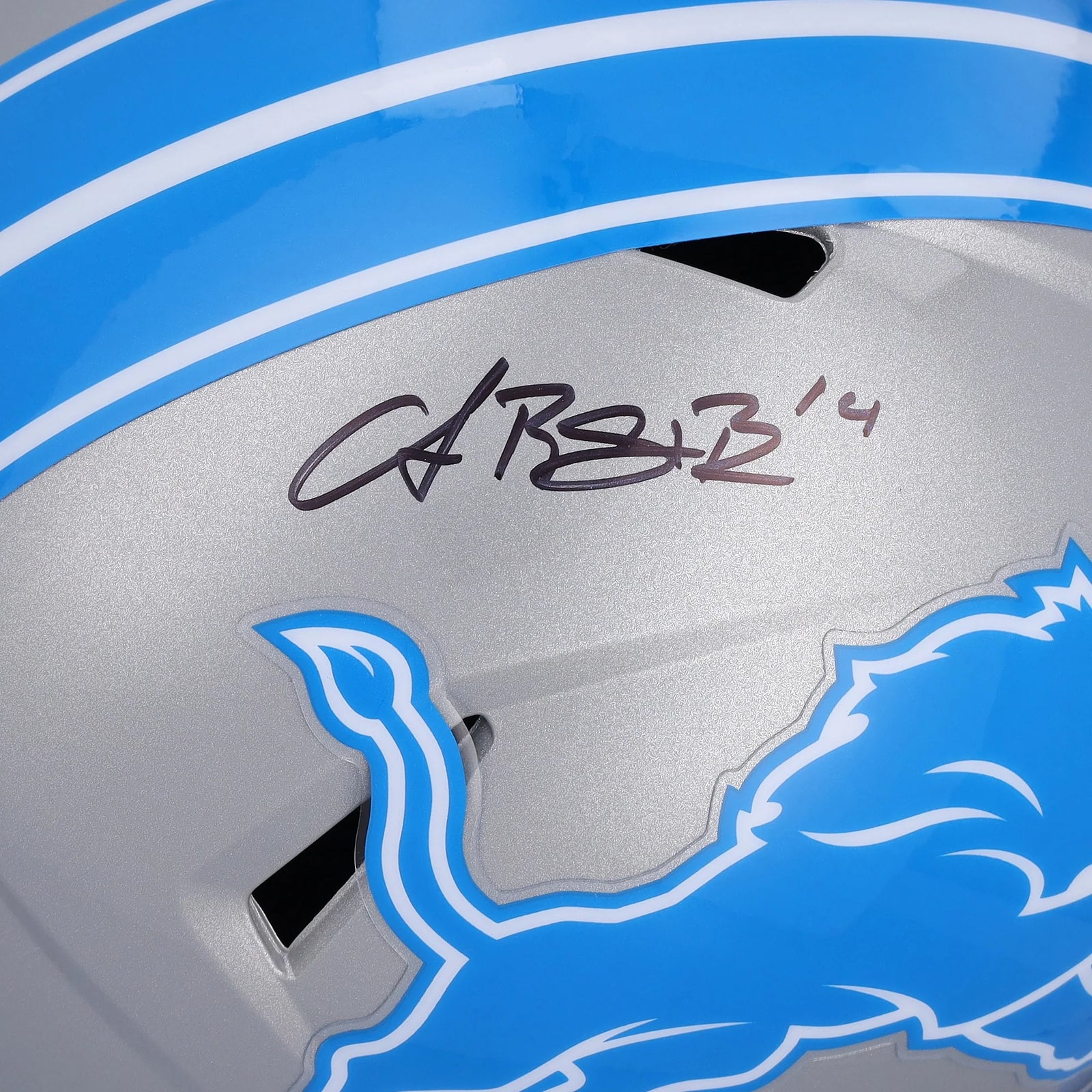Amon-Ra St. Brown Signed Detroit Lions 2024 Speed Replica Helmet | Authenticated