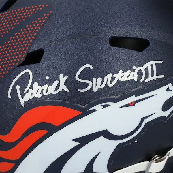 Patrick Surtain II Signed Riddell Speed Replica Helmet | Denver Broncos