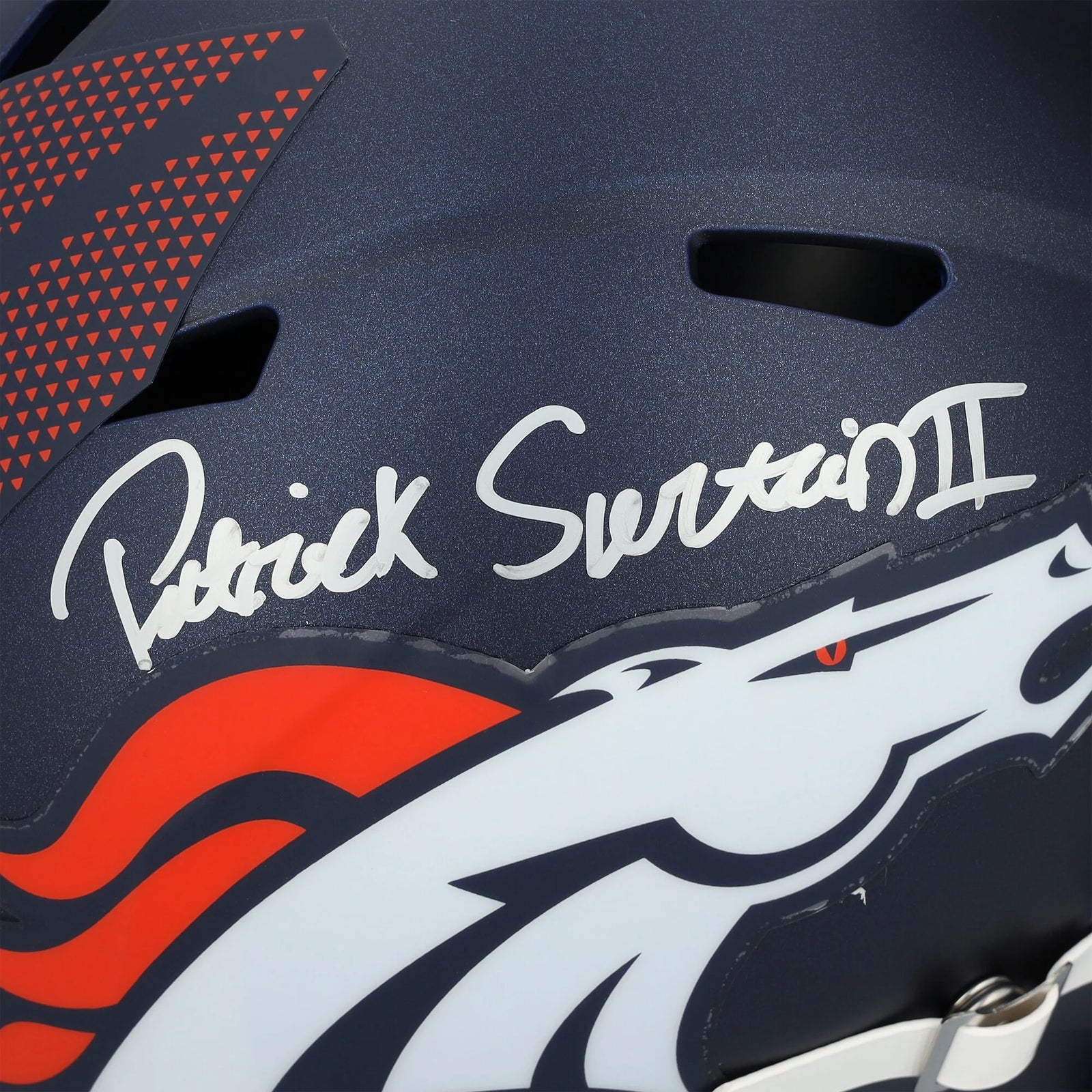 Patrick Surtain II Signed Riddell Speed Replica Helmet | Denver Broncos