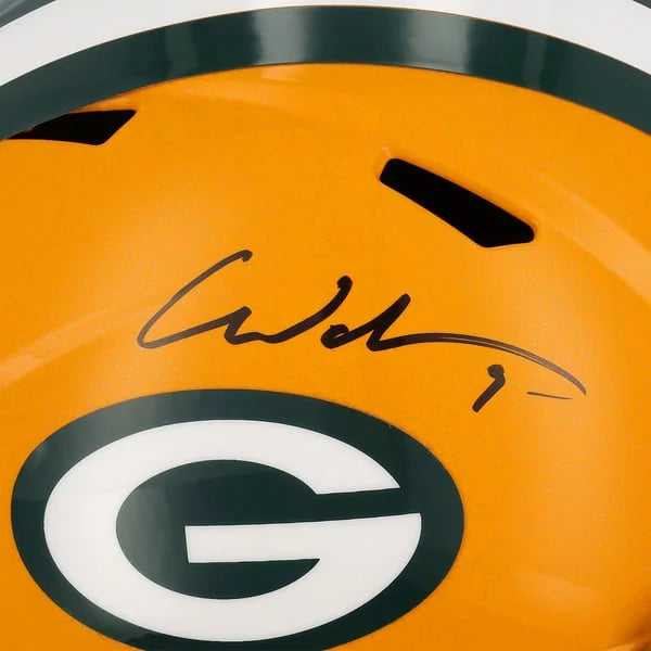 Christian Watson Signed Packers Riddell Speed Replica Helmet | Authenticated | WRHLTWA0101