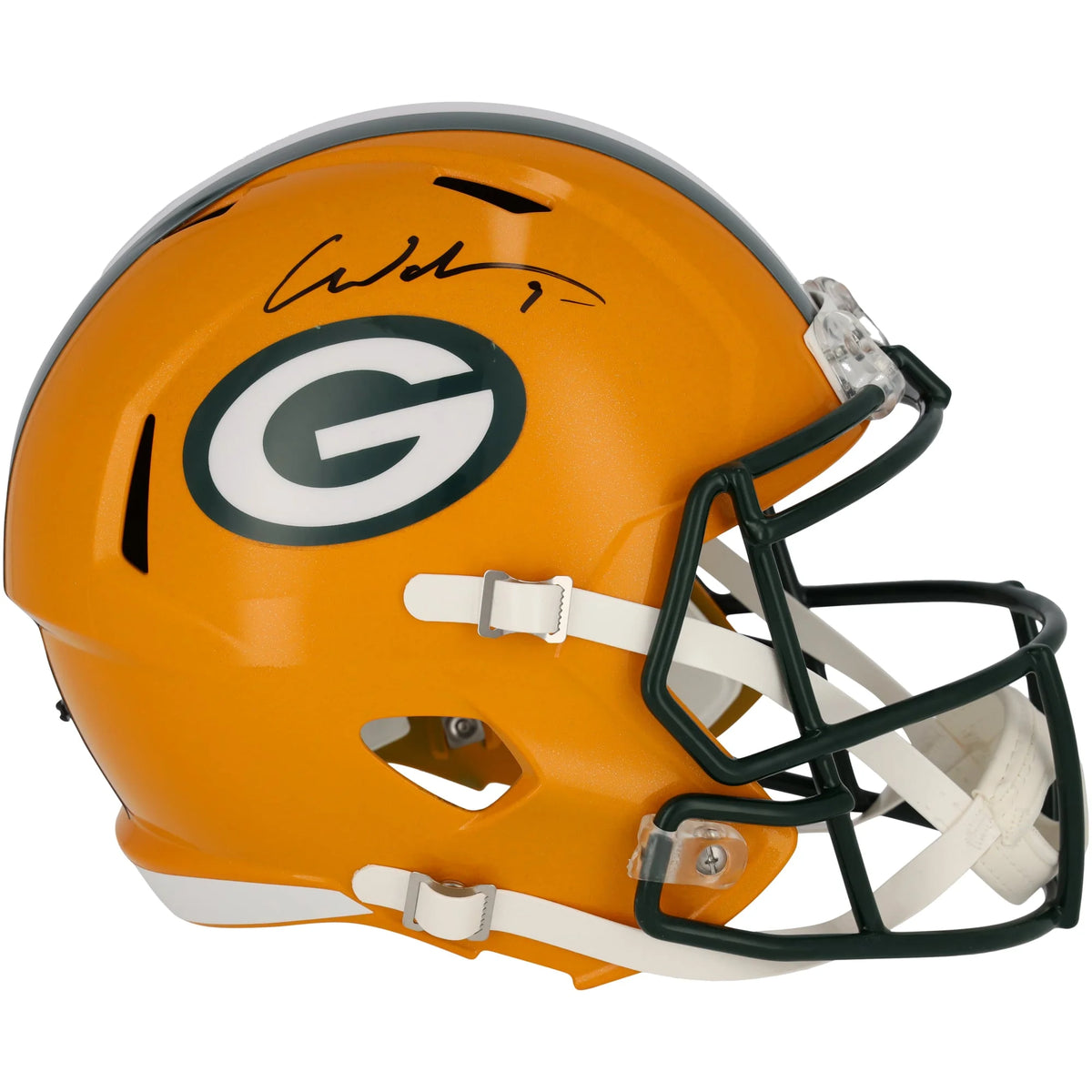 Christian Watson Signed Packers Riddell Speed Replica Helmet | Authenticated | WRHLTWA0101