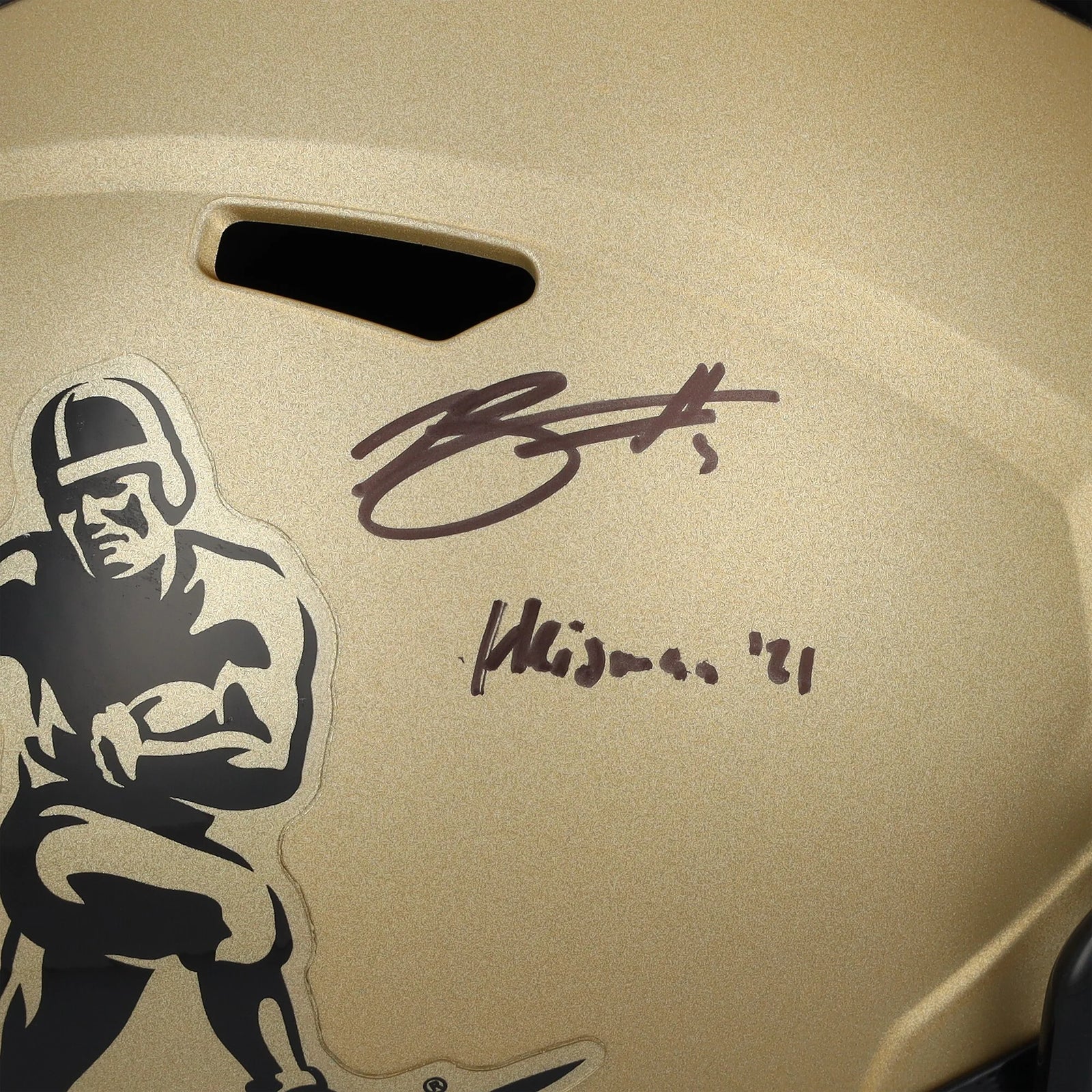 Bryce Young Signed Alabama Crimson Tide Riddell Gold Heisman Helmet | 2021 Inscription