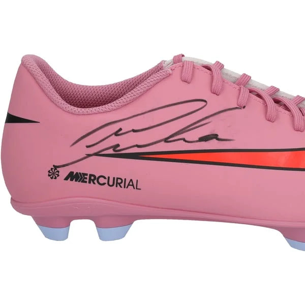 Matheus Cunha Signed Brazil Nike Mercurial Cleat | Pink | WSHOECU0058