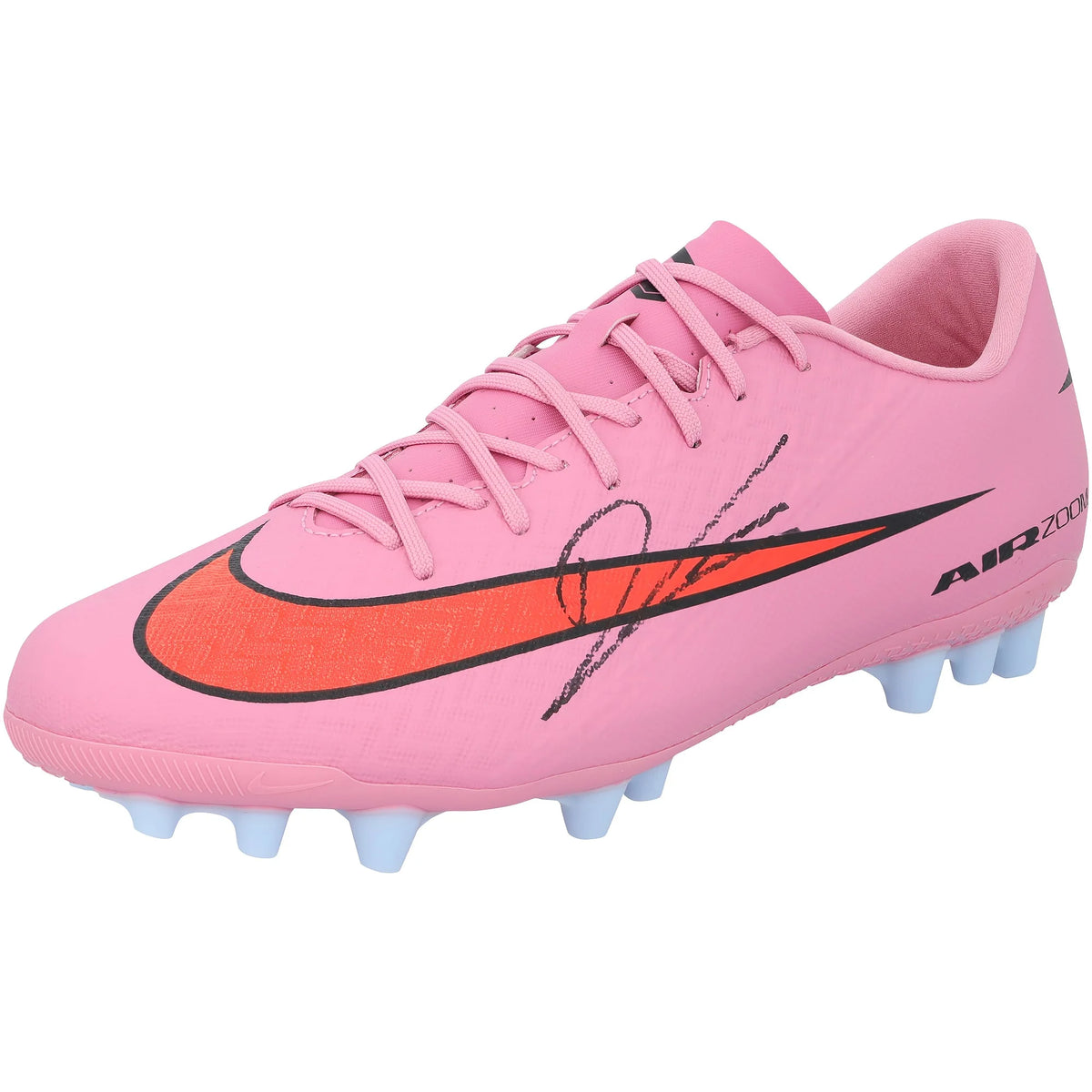 Robert Lewandowski Signed Pink Nike Mercurial Soccer Cleat | Barcelona | WSHOELE0005