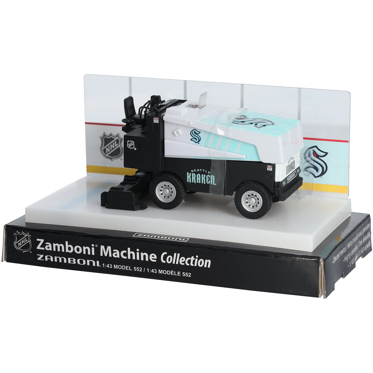 Seattle Kraken 2026-27 Die-Cast Zamboni | 1:43 Scale with Display Stand