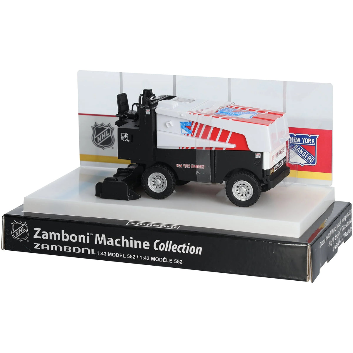 New York Rangers 2026-27 Die-Cast Zamboni | 1:43 Scale with Display Stand