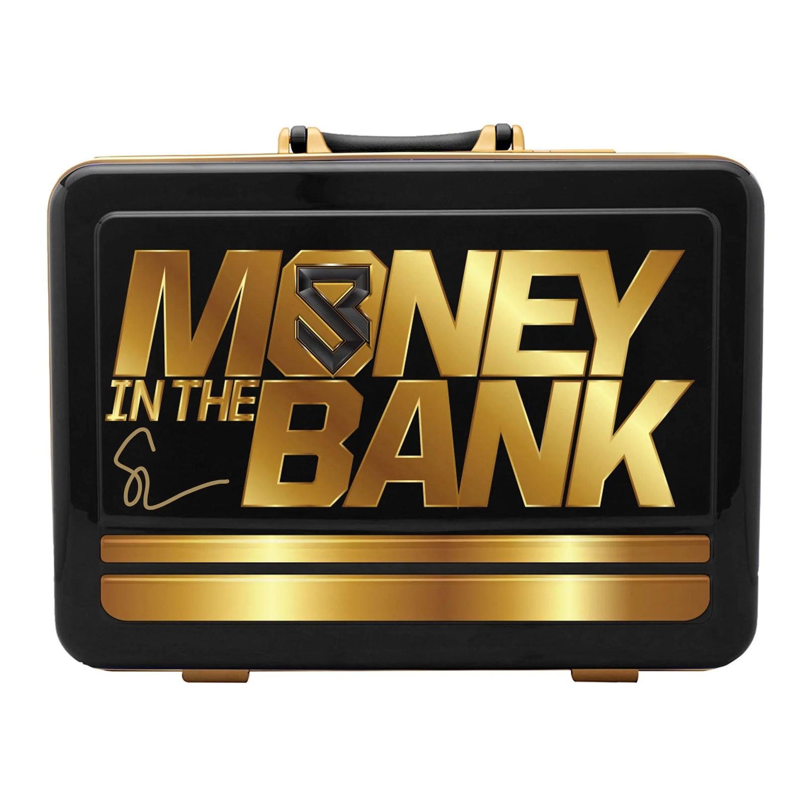 Seth Rollins Signed 2025 Money In The Bank Briefcase | Black & Gold