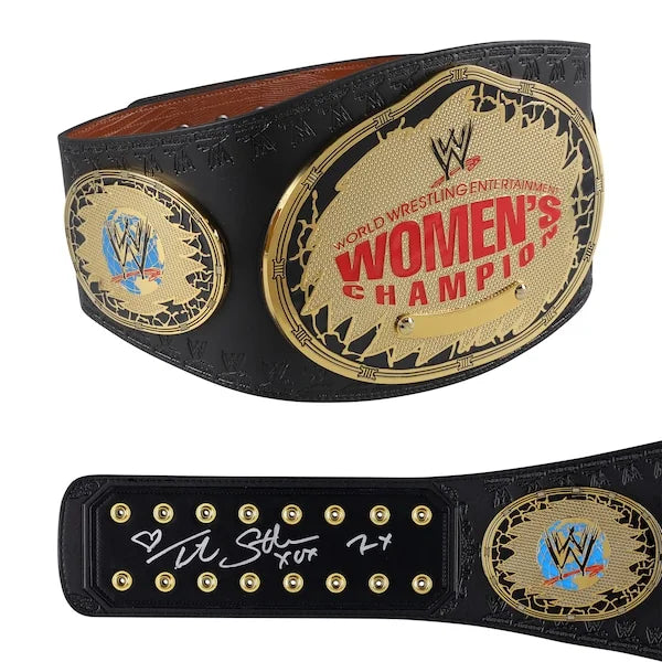 Trish Stratus Signed Women's Championship Attitude Era Replica Belt | Authenticated