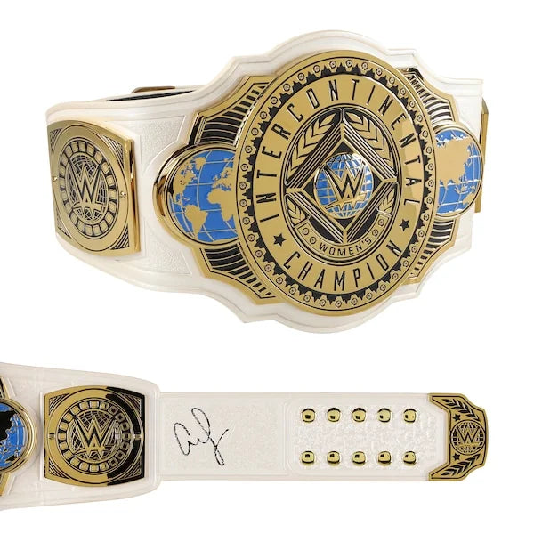 AJ Lee Signed WWE Women's Intercontinental Championship Replica Belt | Authenticated