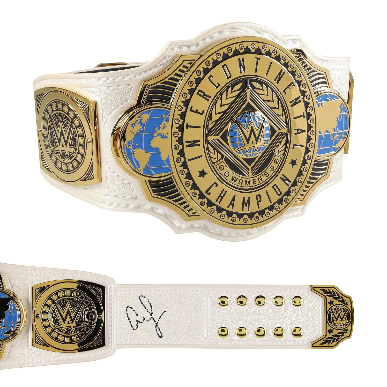 AJ Lee Signed WWE Women's Intercontinental Championship Replica Belt | Authenticated