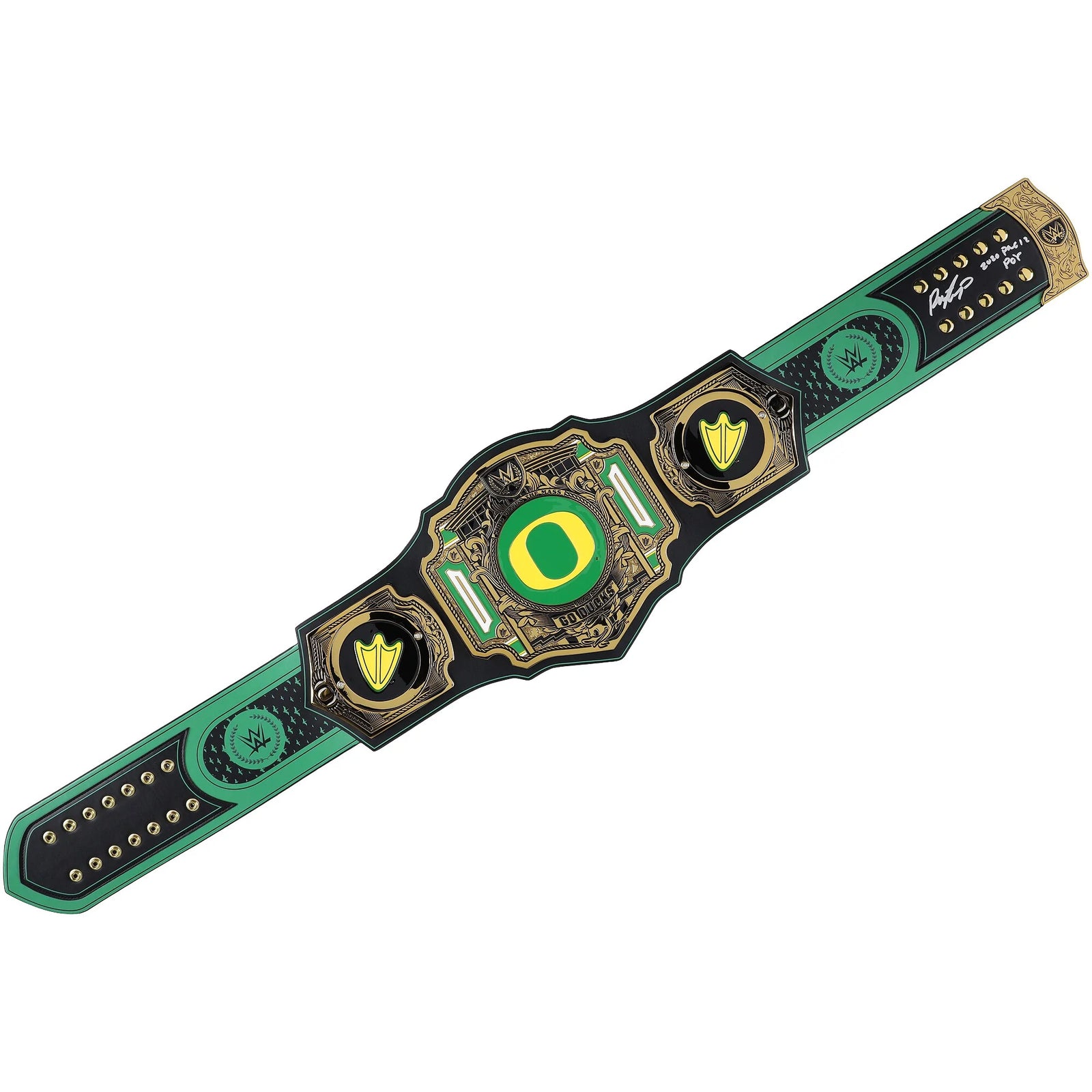 Payton Pritchard Signed WWE Legacy Title Belt | 2020 Pac-12 POY Inscription