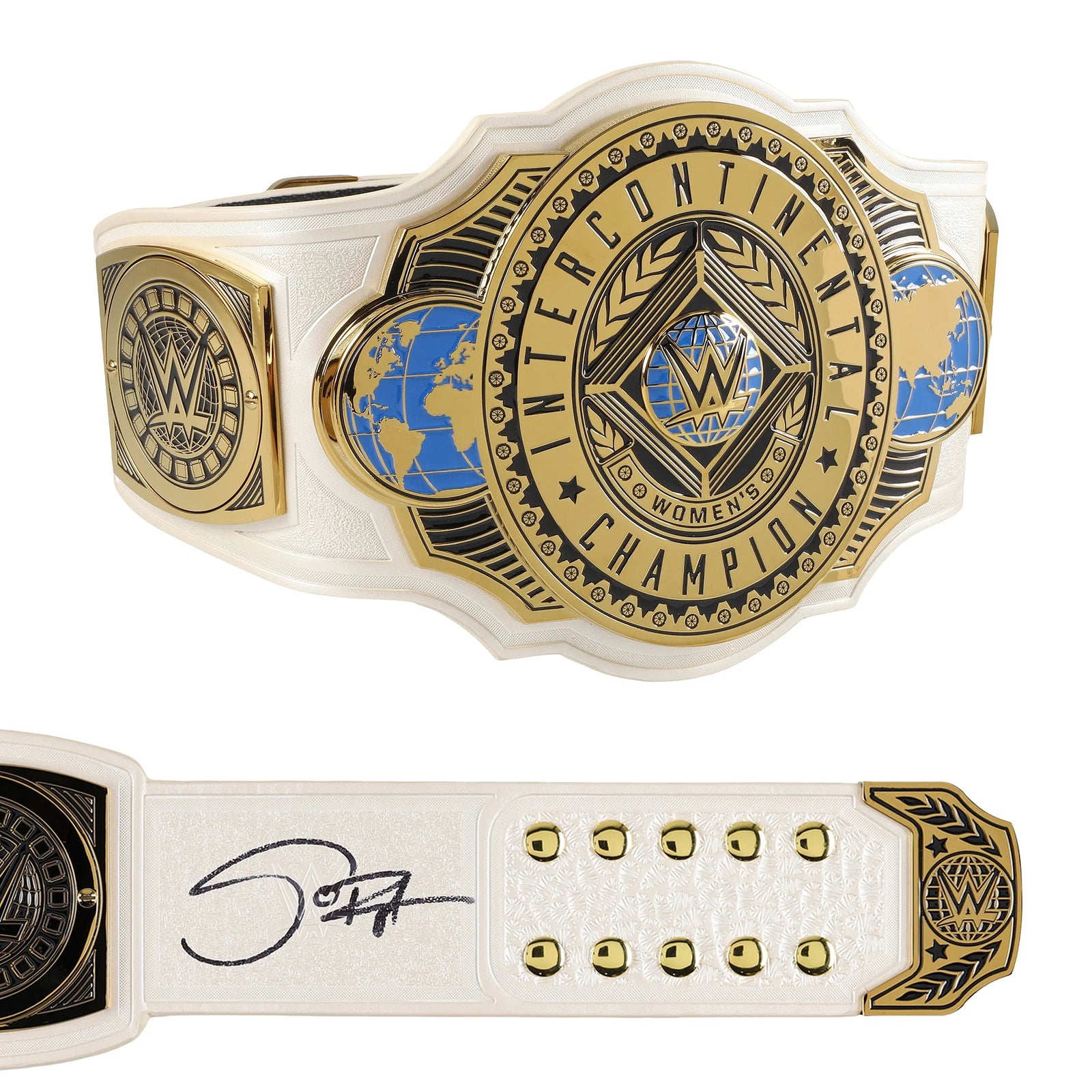 Sol Ruca Signed WWE Women's Intercontinental Championship Replica Belt