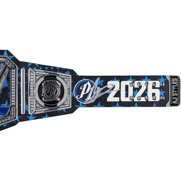 AJ Styles Signed WWE Championship Replica Belt | 10th Anniversary