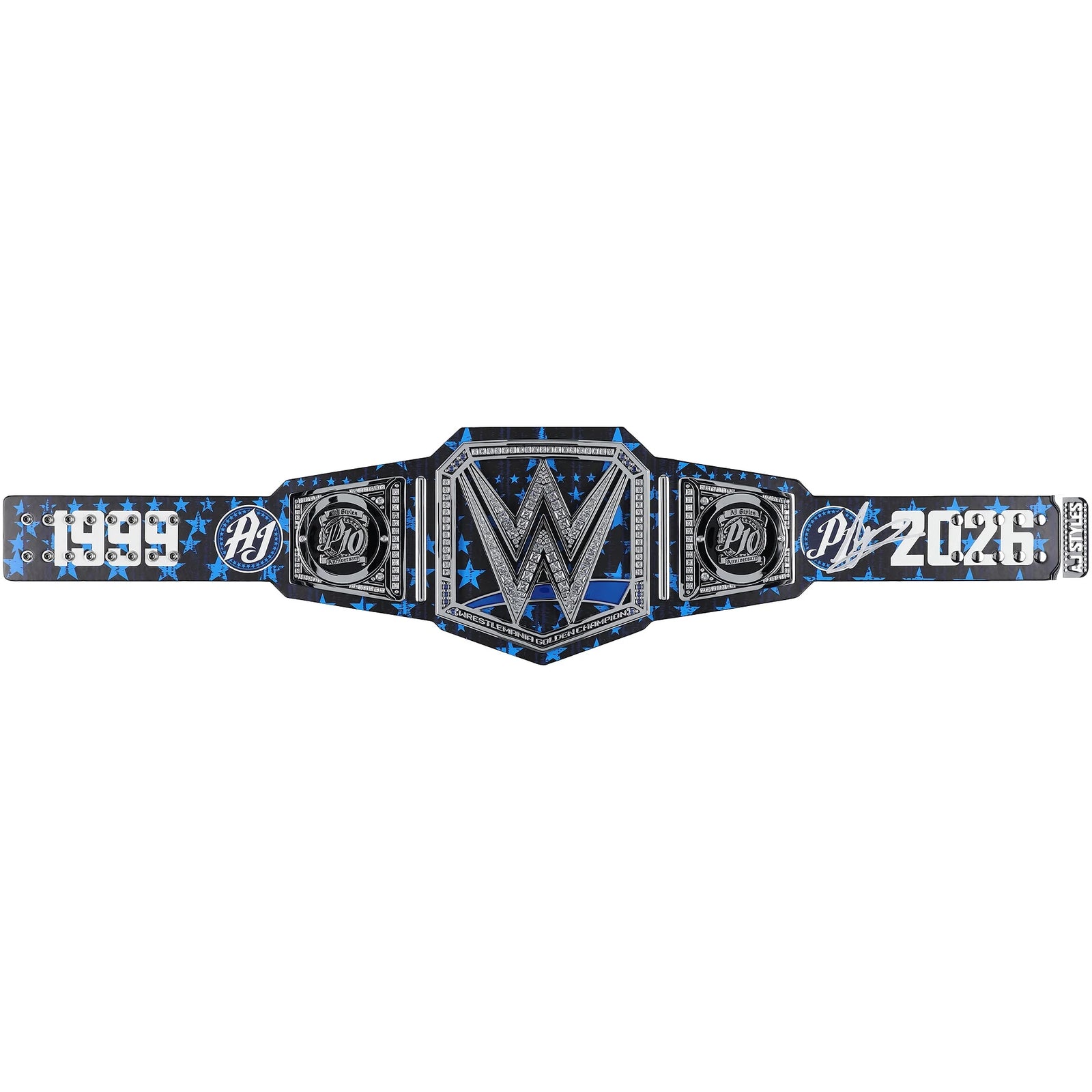 AJ Styles Signed WWE Championship Replica Belt | 10th Anniversary