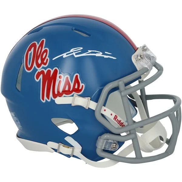 Jaxson Dart Signed Ole Miss Rebels Mini Helmet Authenticated