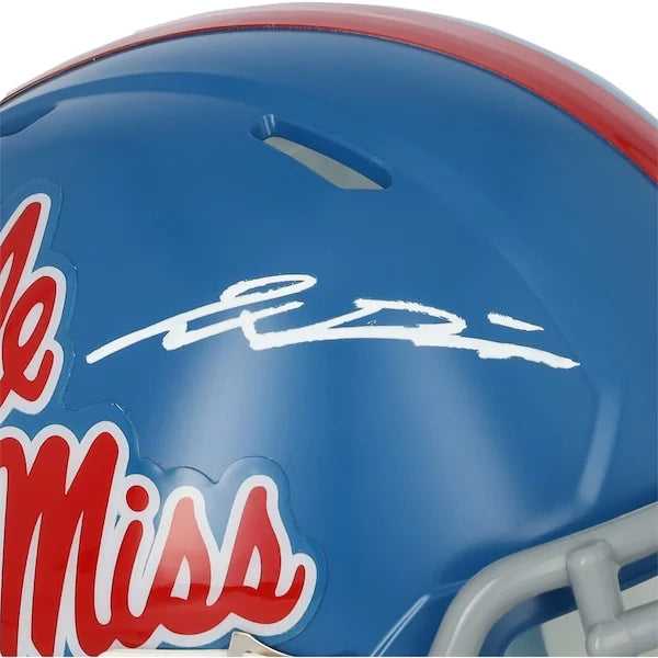 Jaxson Dart Signed Ole Miss Rebels Mini Helmet Authenticated