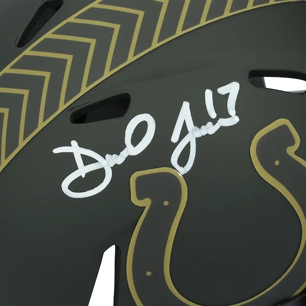 Daniel Jones Signed Colts 2025 Salute To Service Mini Helmet | Authenticated