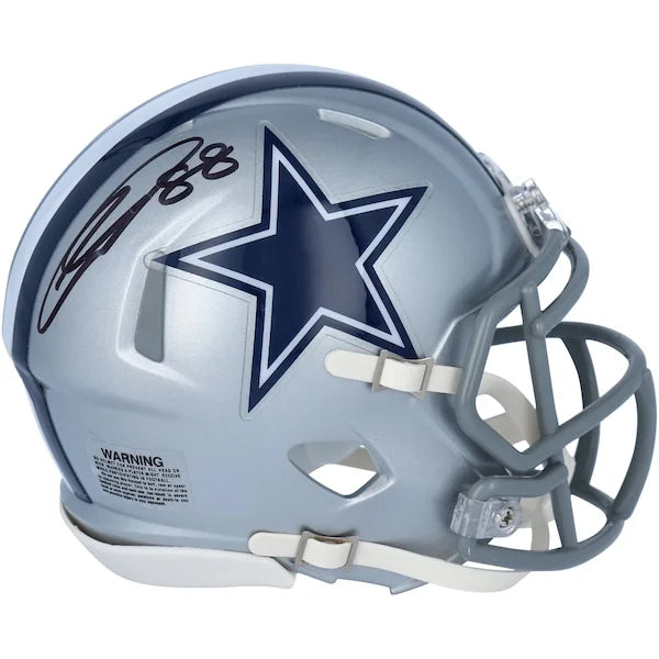 CeeDee Lamb Signed Riddell Speed Mini Helmet | Dallas Cowboys