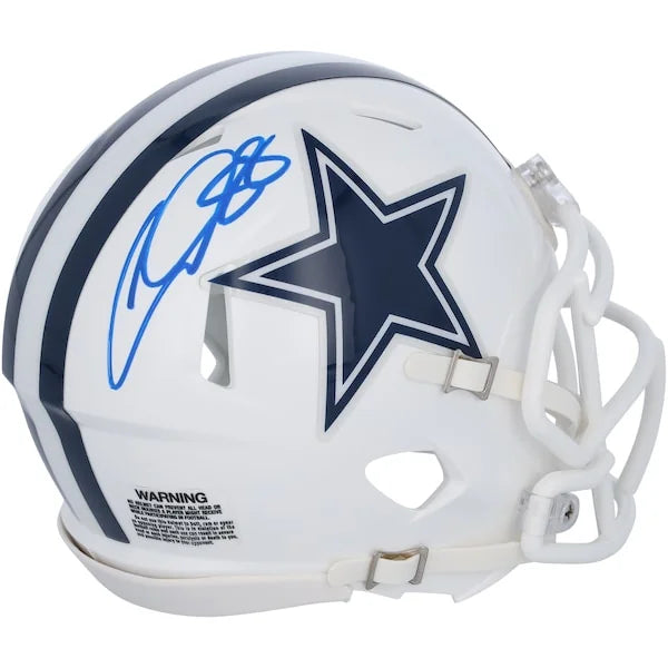 CeeDee Lamb Signed Cowboys Riddell Mini Helmet | 2022 Alternate